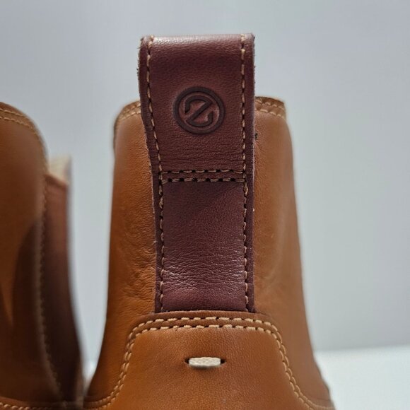 Cole Haan Zerogrand City Ankle Boot Womens 10.5 Tan Leather Waterproof Wedge - Picture 8 of 16